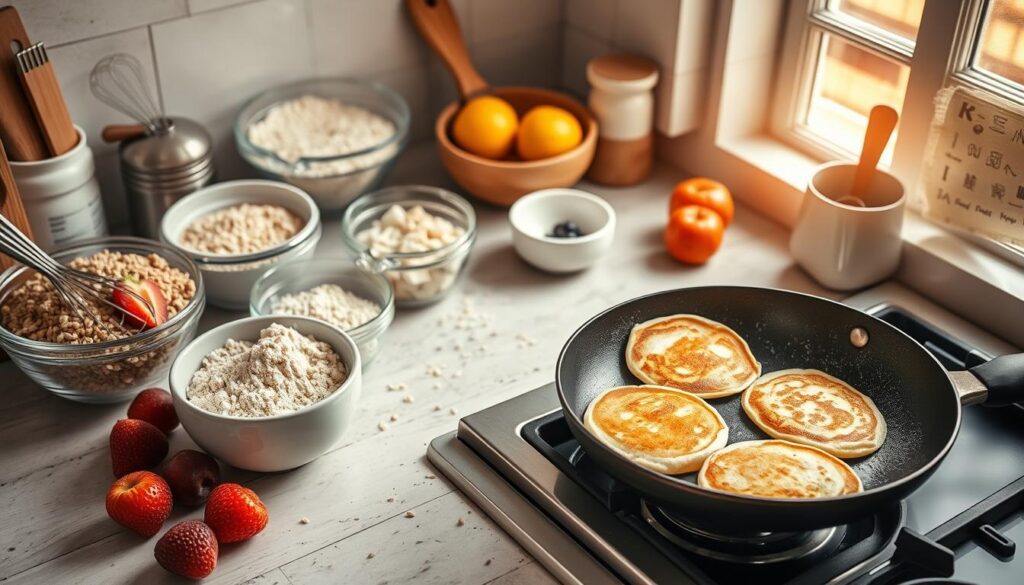 Buckwheat and Quinoa Flour Pancake Techniques