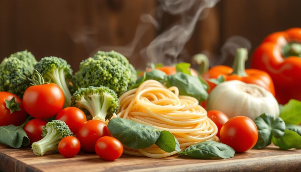 Vegetables for Creamy Pasta Dish