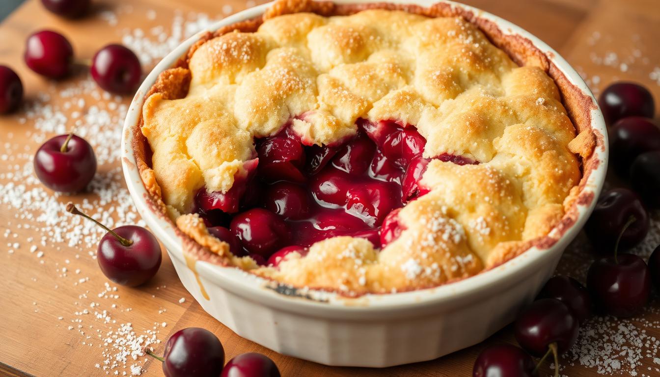 cherry cobbler with cake mix